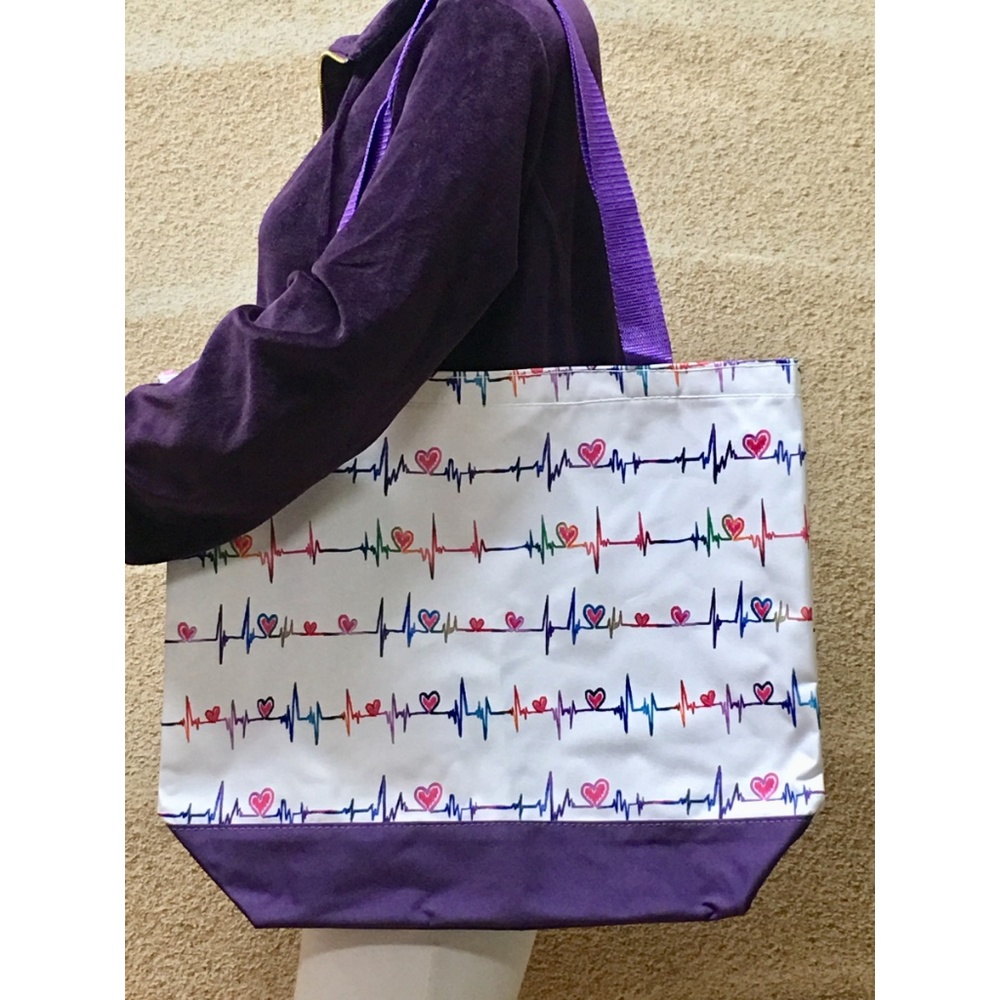 Nurse Heartbeat Tote Bag - Picture 3 of 7